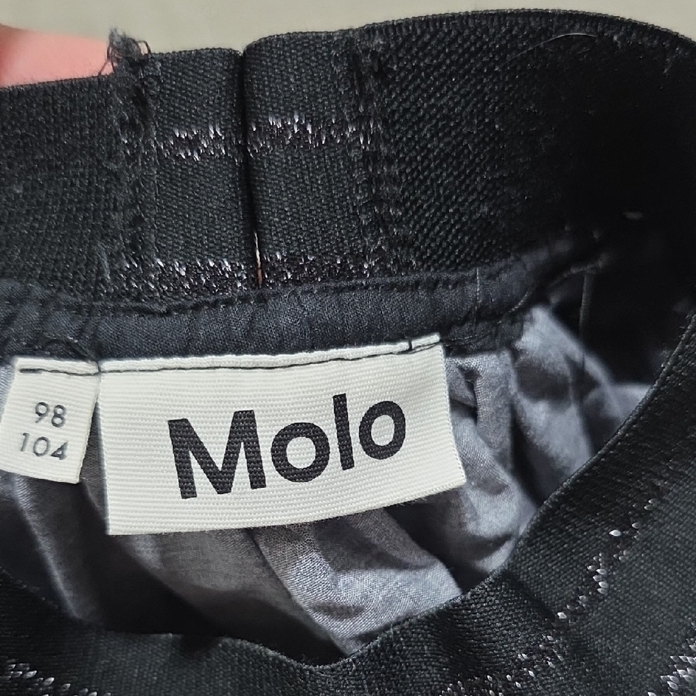Molo Black Skirt With Colorful Bird Print View 4